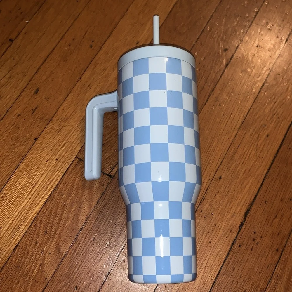 Hydrapeak Artisan Collection Blue checkered tumbler - Picture 3 of 4